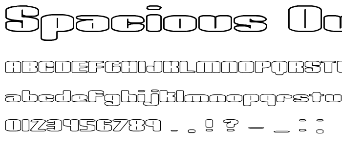 Spacious Outline -BRK- font